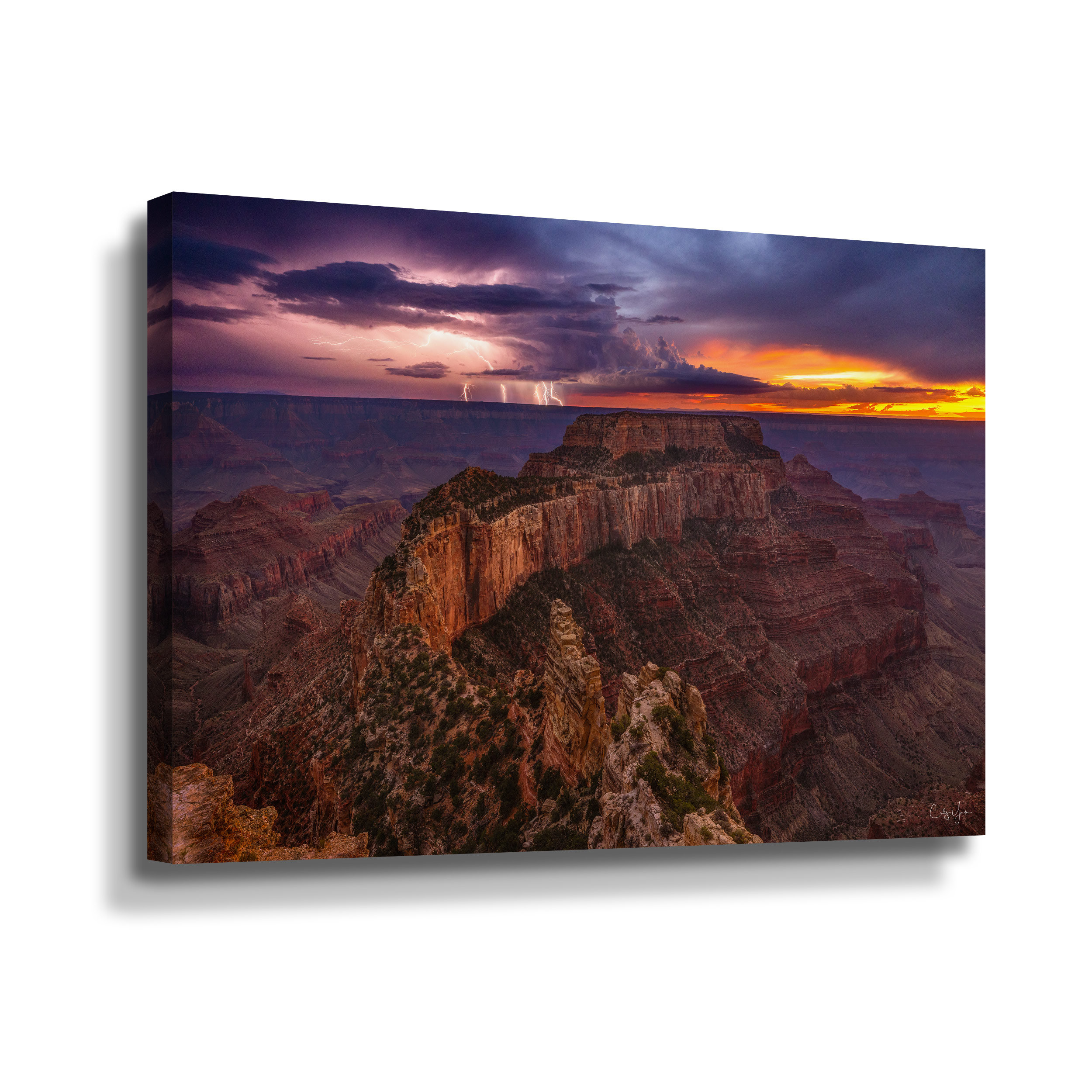 Union Rustic Grand Canyon Lightning Sunset Grand Canyon Lightning
